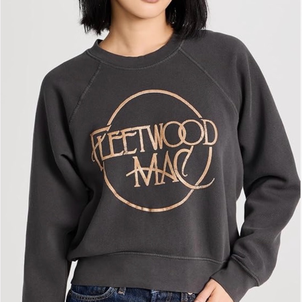 DAYDREAMER for free people Women's Fleetwood Mac Circle Raglan Crew Sweatshirt